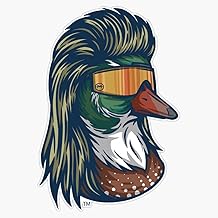 Duck Mullet Sticker Bumper Sticker Vinyl Decal 5"