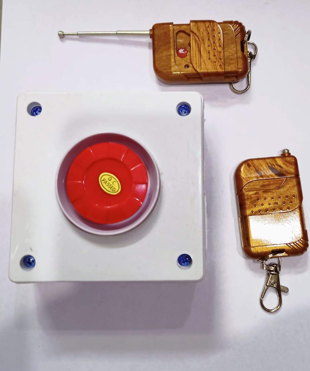 jenixSecurity System Remote Operated SOS Panic Button Call Bell with Loud Siren Home Sound Alarm JXPB110