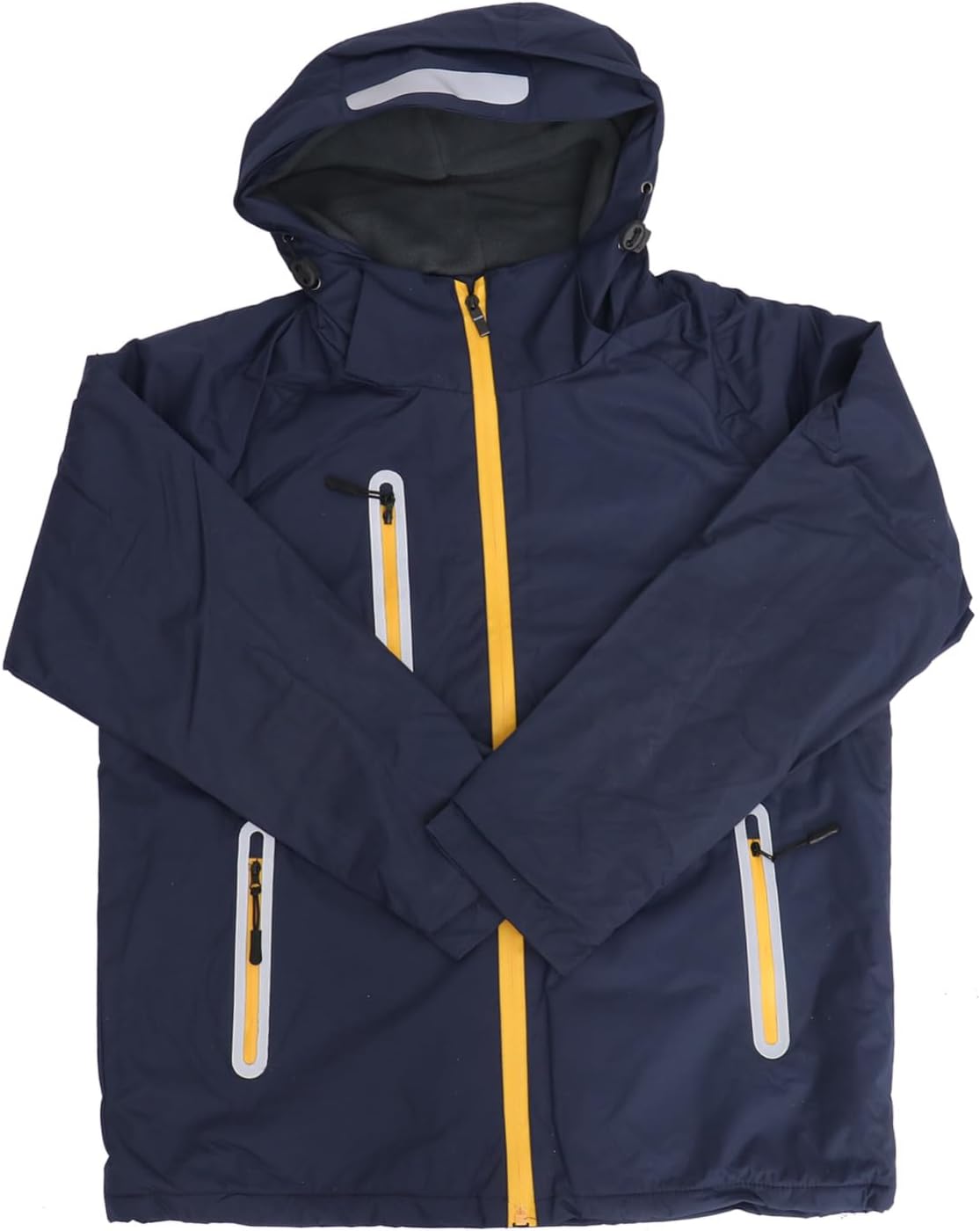 Men Winter Jacket Fleece Outdoor Coat Hooded Hiking Jacket Lightweight Windbreaker