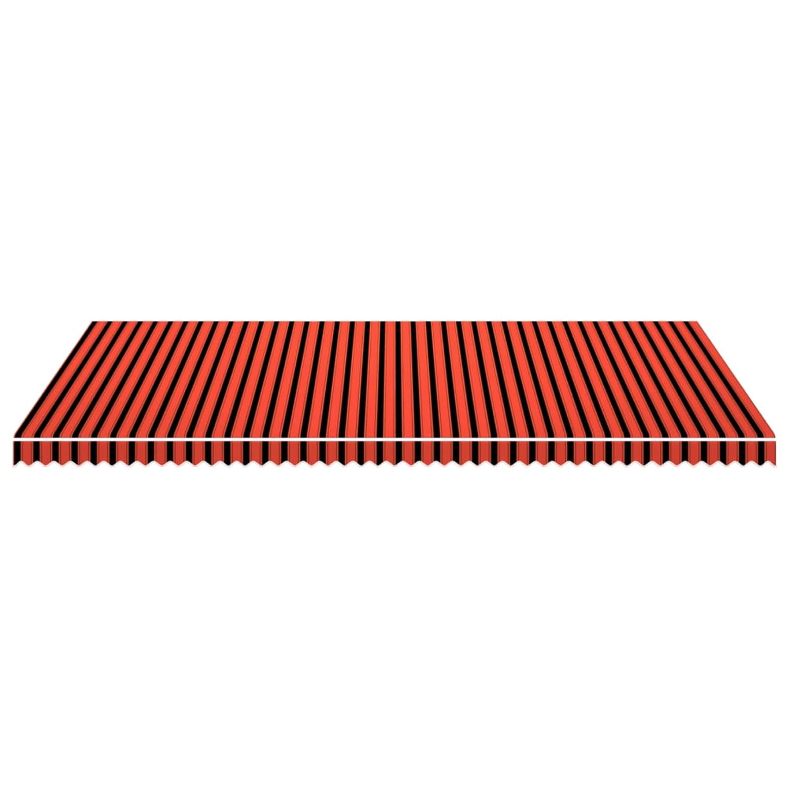 Homgoday Tenda da sole arancione e marrone, 600 x 300 cm, tenda da sole di ricambio per tenda da sole esterna, adatta per telaio della tenda da sole 600 x 300 cm (cornice non inclusa)