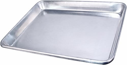 Miniatura 4 de New Star Foodservice 36695 Bandeja de aluminio de grado comercial de calibre 12 de calibre 12 de aluminio, 18 pulgadas de largo x 26 pulgadas de