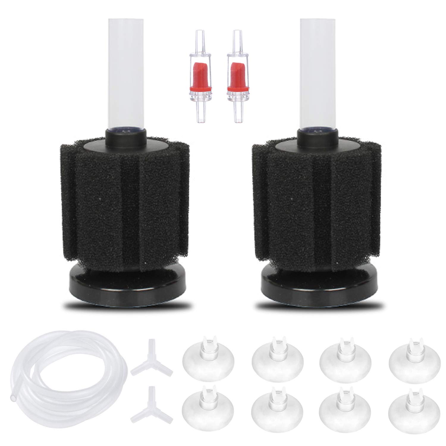Buy ALEGI Aquarium Sponge Filter with Airline Tubing, Check Valves