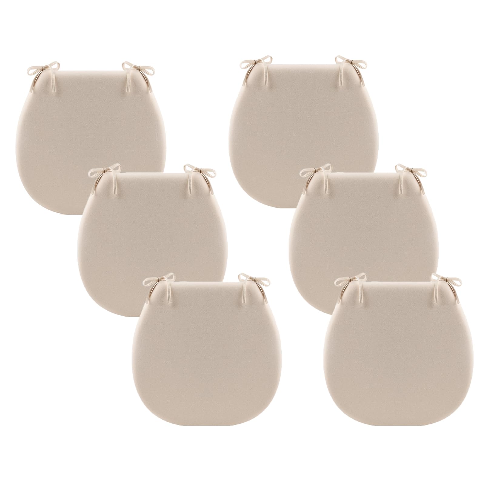 Cojines para sillas de comedor juego de 6 piezas antideslizantes de 45 cm para cocina y oficina