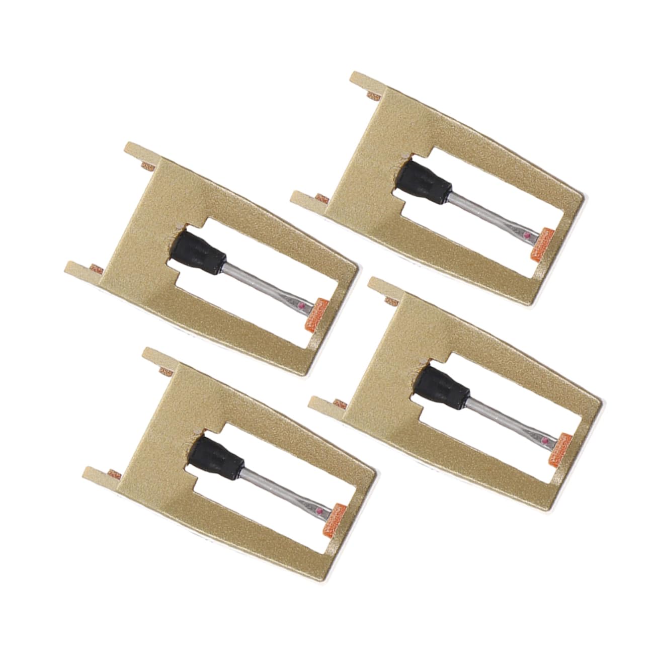 ifundom Record Player Needle Replacement 4pcs Turntable Needles Aluminum Abs High Fidelity Sound for Vintage Phonograph