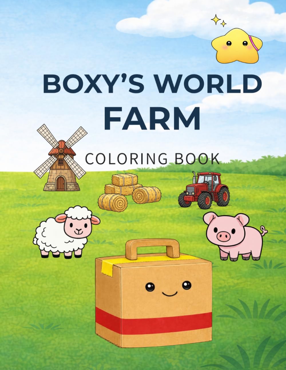 BOXY'S WORLD FARM: Fun and Simple Coloring Pages