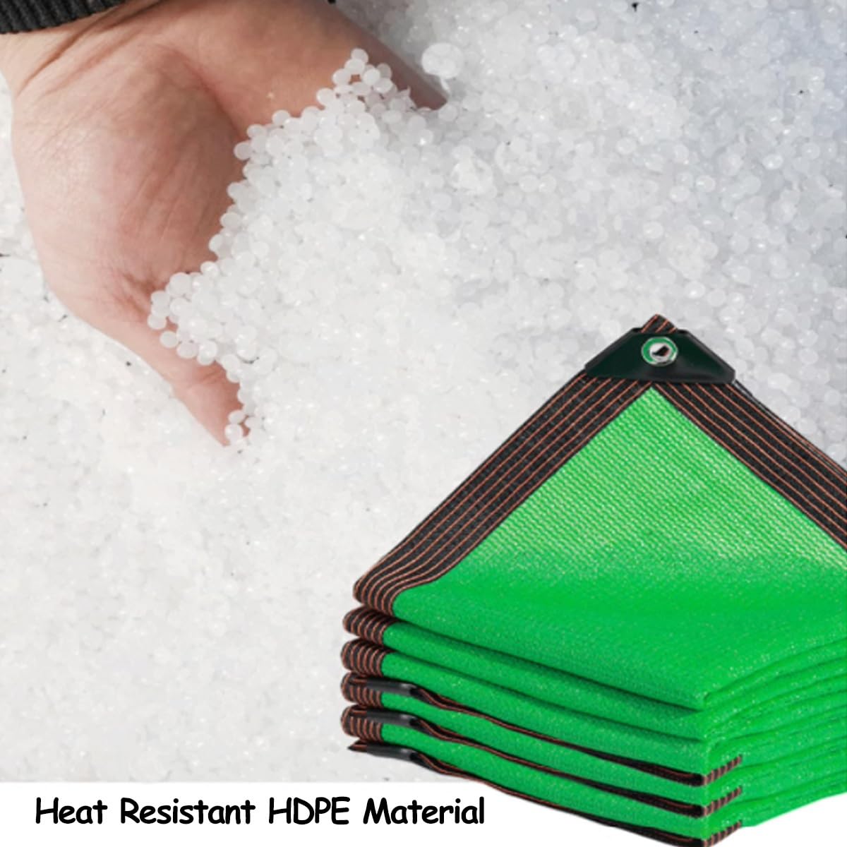 Rete Ombreggiante Telo da Sole Verde 90% Ombreggiatura, Rete Parasole Resistente all'Usura Tessuto Ombra con Occhielli per Cortile Finestra Pianta del Fiore((2x9) m)