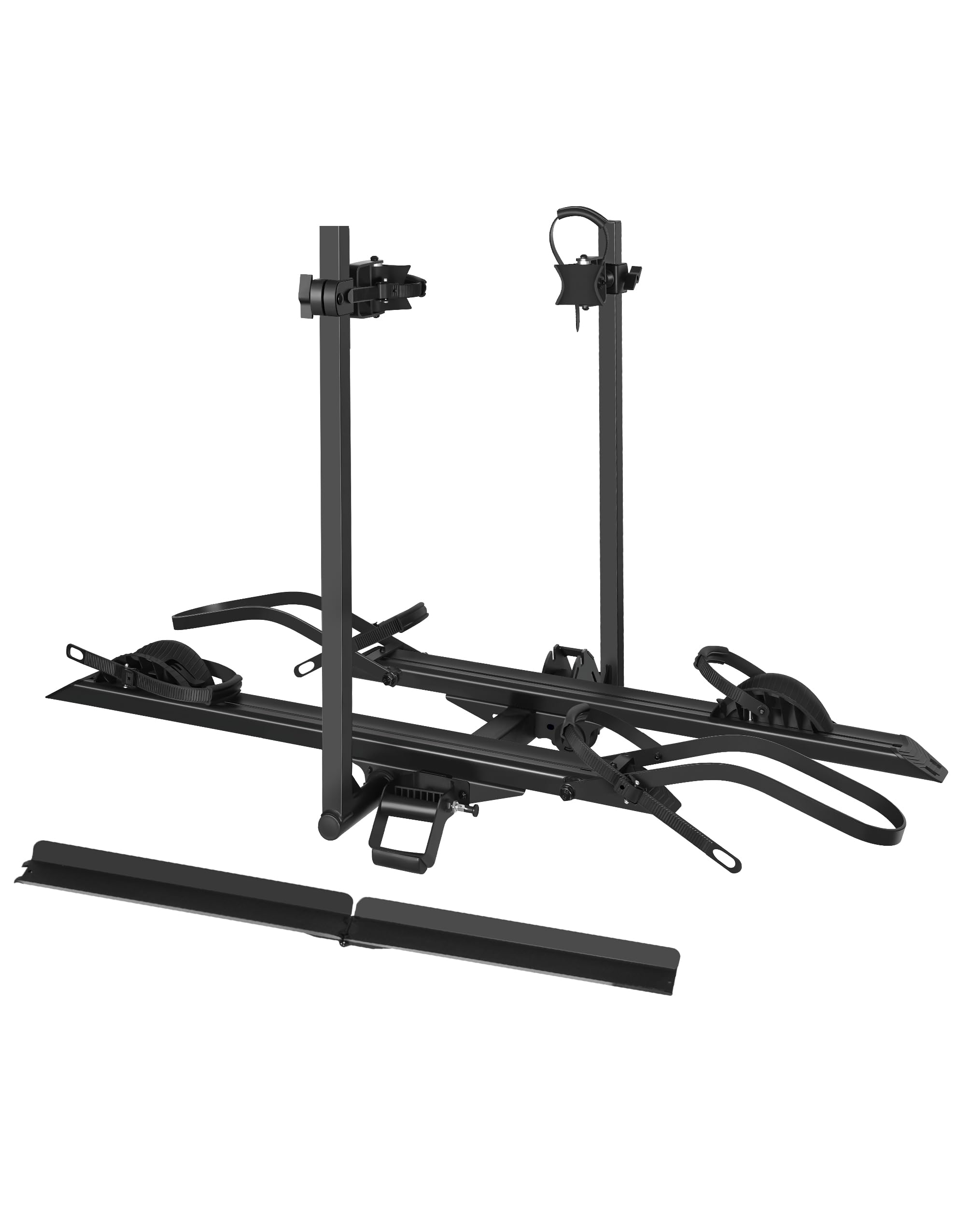 YOUNG ELECTRIC 200LBS EZ-FOLD Aluminum 2-Ebike Carrier with Ramp for Bikes and Electric Bike, Car SUV Truck Van RV and Trailer