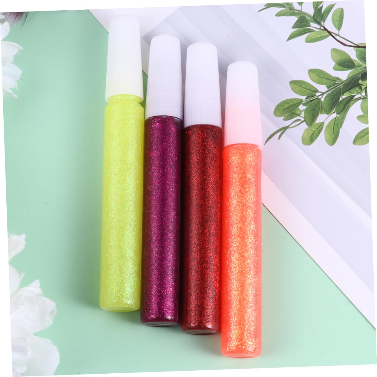 Glitzerstift 5 Je 50 Stück Farbig für Malen und Kleben