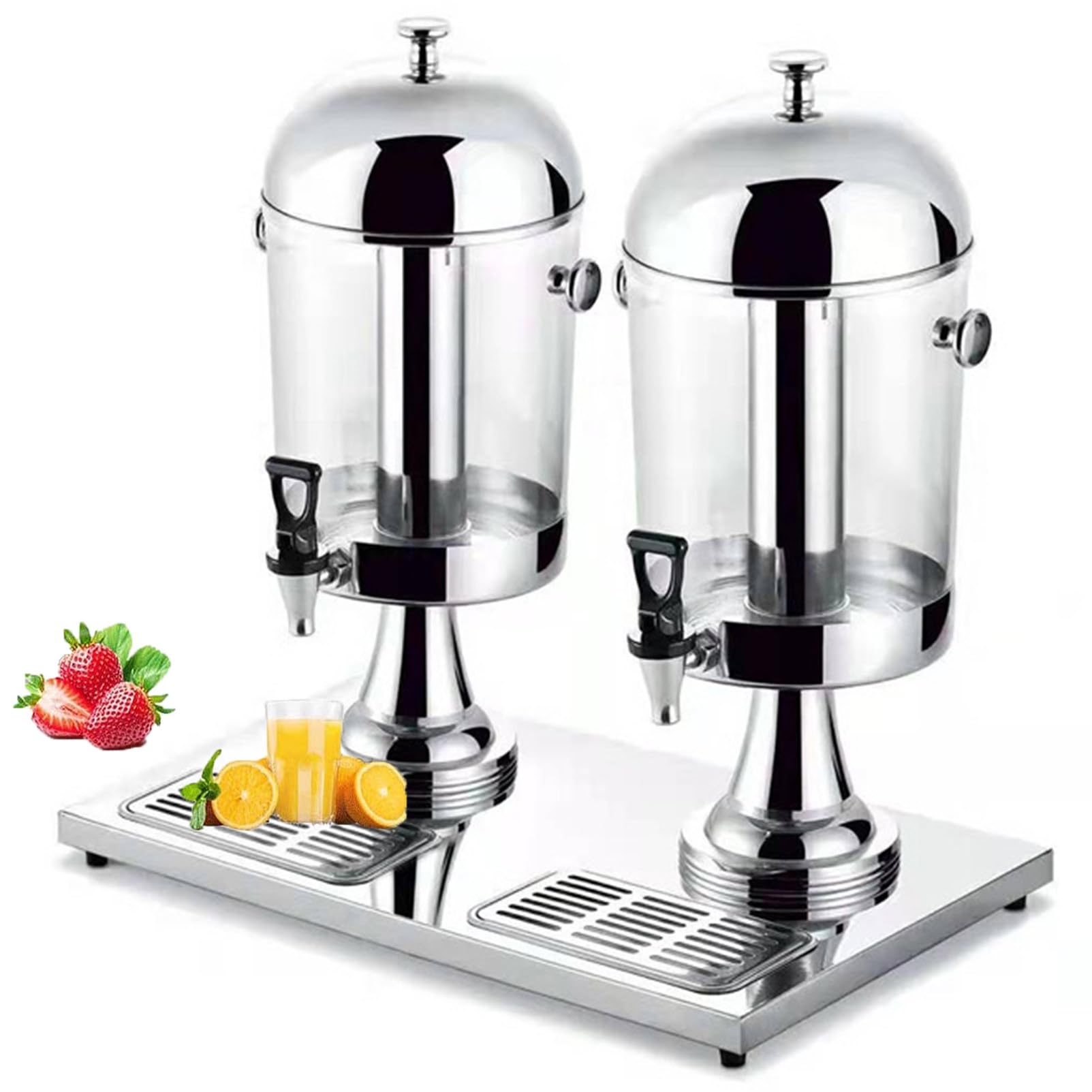 Distributeur de boissons en acier inoxydable commercial pour jus de fruits frais