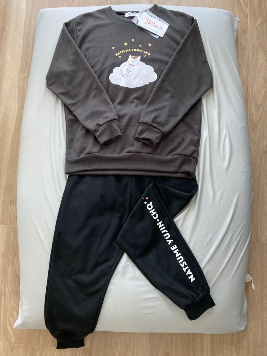 Amazon.co.jp: 夏目友人帳 ニャンコ先生 スウェット 上下セット 部屋着