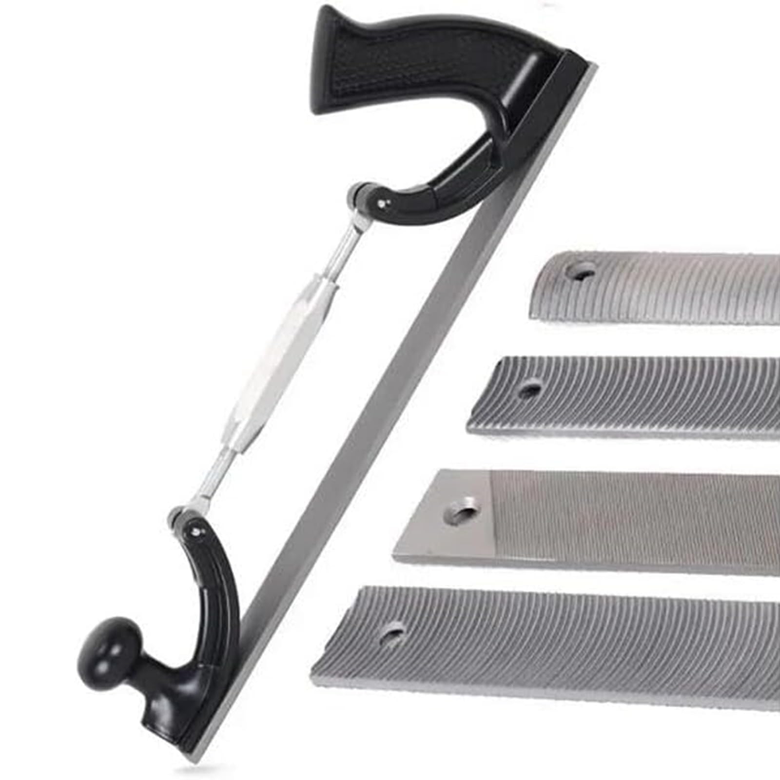 Lima de cuerpo flexible para pulido de chapa de coche, soporte ajustable con hoja de dientes fresada de 350 mm, herramienta de acabado de superficies