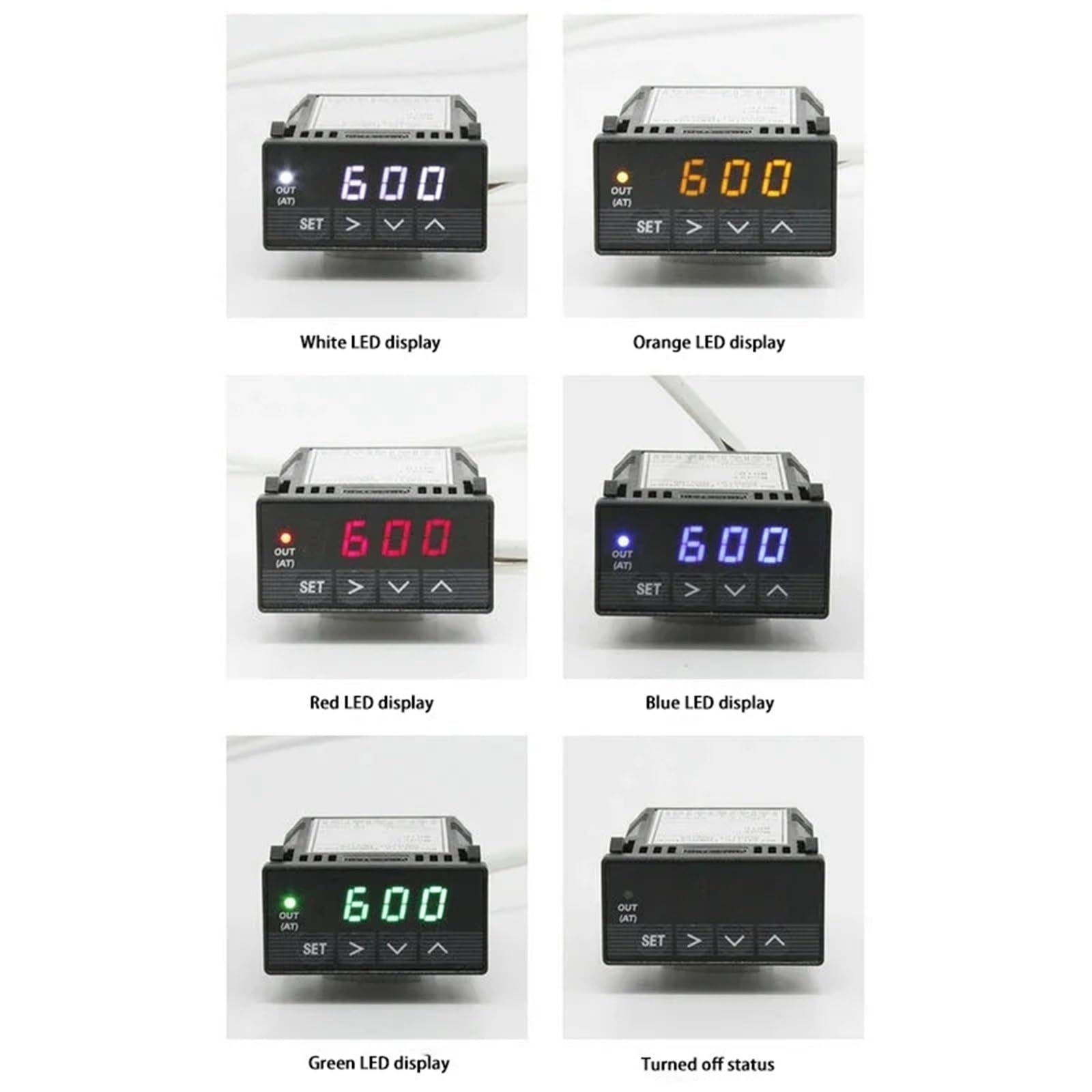 Controlador de temperatura PID digital programable XMT-7200 de 48 x 24 mm con relé de estado sólido de 5 A integrado, XMT7100 PT100(Blue)