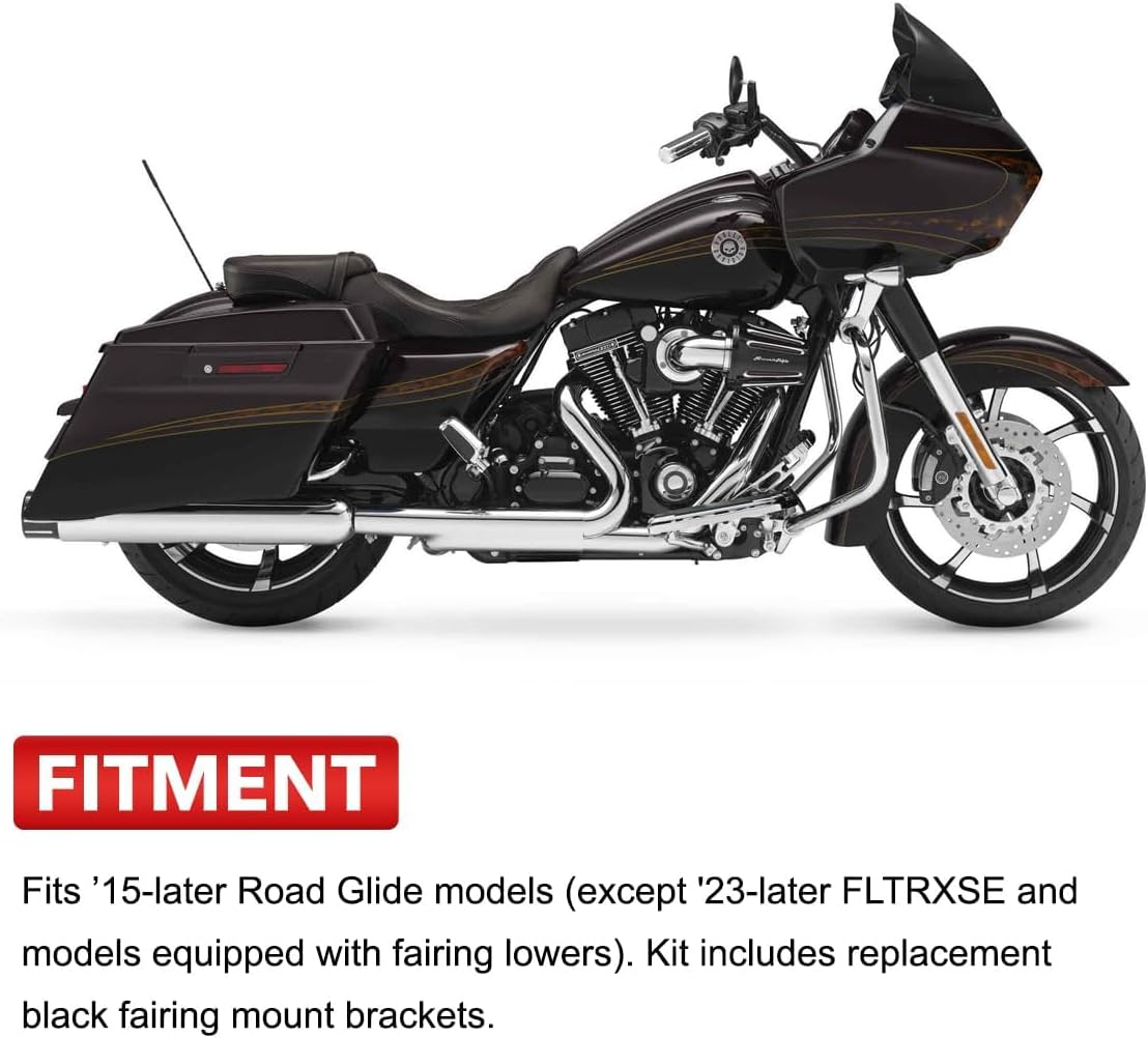 1.5" Chopper Crash Bar Engine Guard Highway Freeway Bar for Harley Davidson CVO Road Glide 2015-2023 (Chrome)