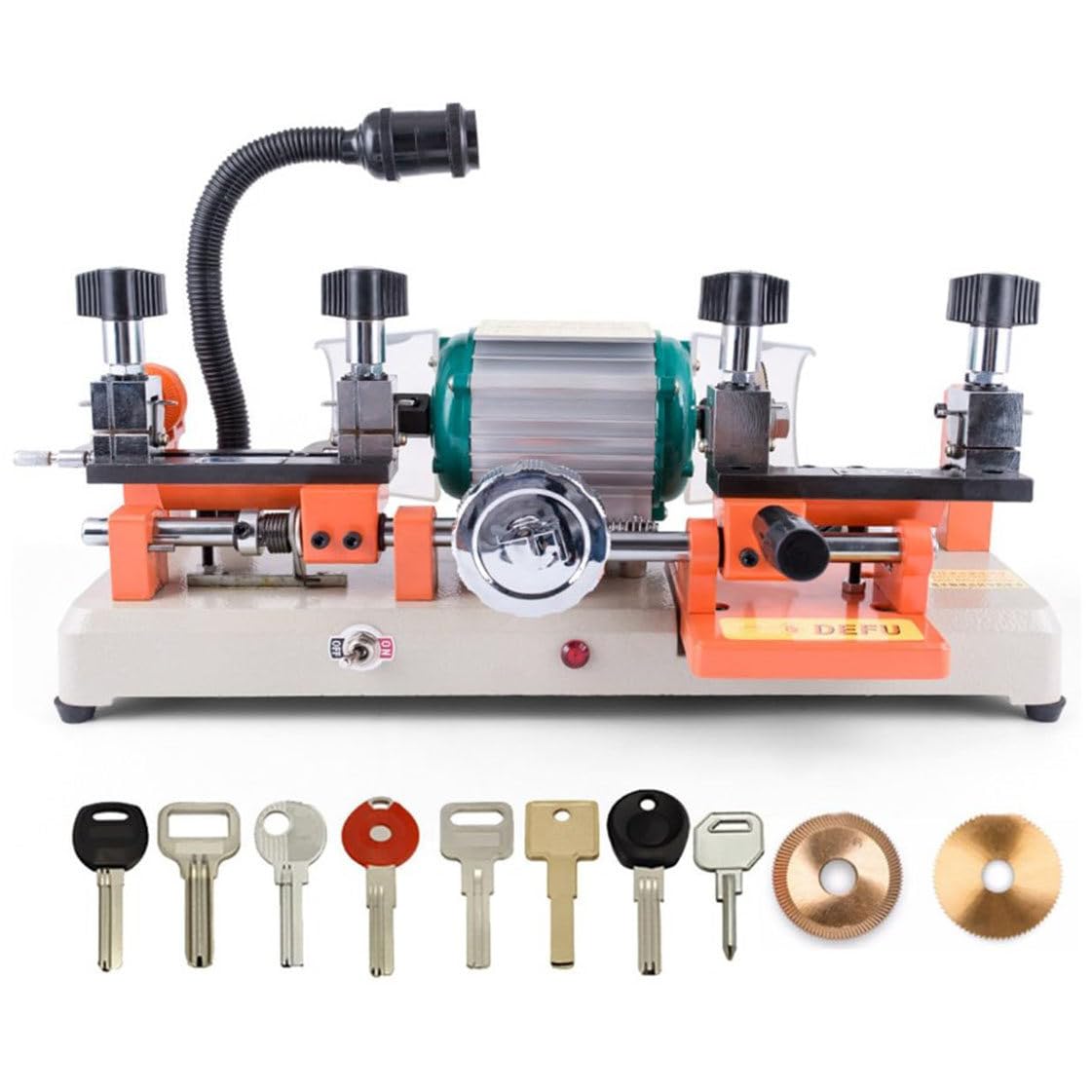 Machine De Découpe De Clés Horizontale (238bs), Machine De Copie De Clés Multifonctionnelle À Double Tête 120 W, Outil De Copie De Clé À Volant, Équipement De Serrurier, pour Équipement
