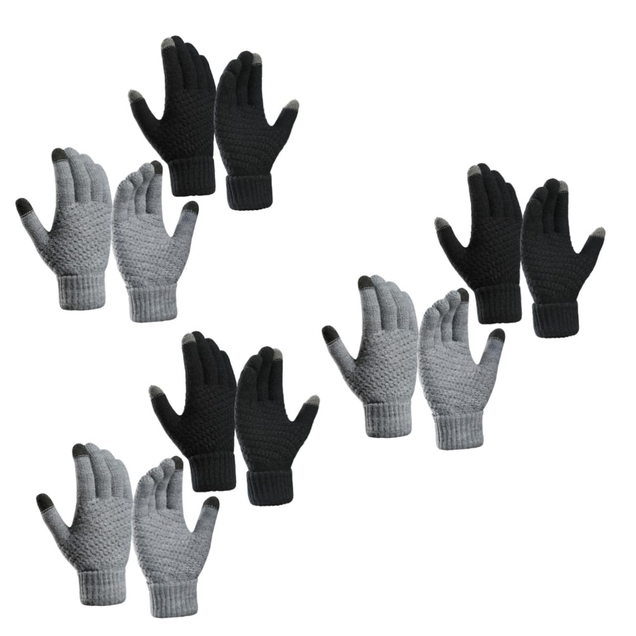 Guantes pantalla tactil invierno SOIMISS gruesos para no pasar frio al usar el smartphone afuera 8