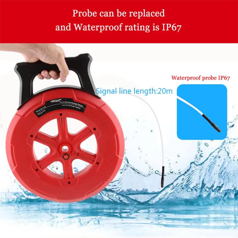 Cable and Network tester Pip Iron Pipe Blockage Detector NOYAFA NF-5120 NF-5130 NF-5140 Diagnostic-tool Scanner Pipeline Blocking Clogging Plumbers Instrument (NF-5120 20M)