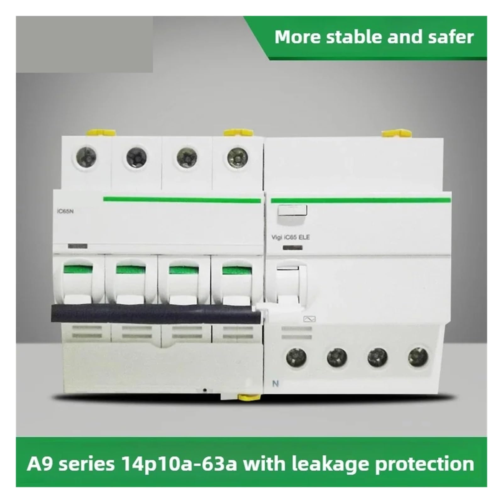 A9 IC65N Luftleistungsschalter Leckage-Hauptschalter 1P 2P 3P 4P 6/80A for Sichere Und Effiziente Stromversorgung(3P,6A)