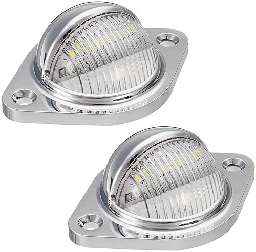 WSF-lp - Luz de matrícula, 1 unidad, 3 LED, 10-30 V, luz trasera de matrícula de matrícula, lámpara LED universal para remolque, camión, camioneta,