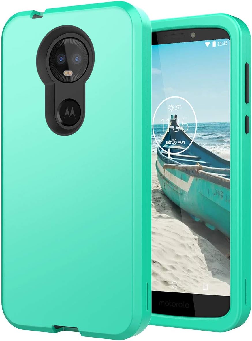 WeLoveCase Moto E5 Plus Case, Moto E5 Supra case 3 in 1 Hybrid Three Layer Heavy Duty Shockproof Hard Cover Full Protective Case for Motorola Moto E5 Plus, Mint