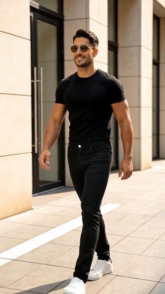 GINGTTO Skinny Jeans Men Slim Fit Stretch Black Jeans Men Tapered