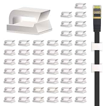 Amazon.co.jp: ケーブルクリップ ケーブルホルダー 40個入り