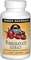 Vista 1 de Source Naturals Extracto de granada, antioxidante y salud del ADN*, 500 mg Extracto de fruta de granada apto para vegetarianos que produce 400 mg