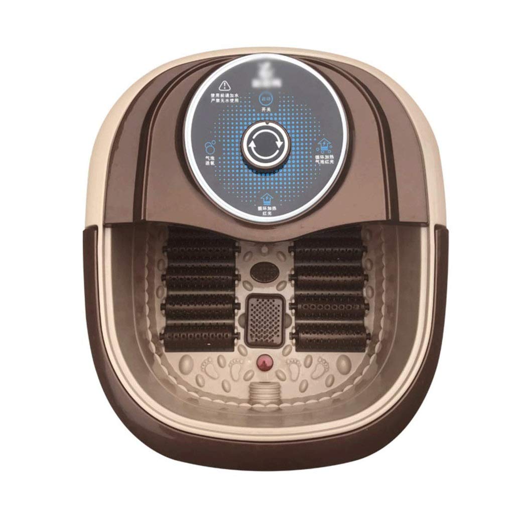 HMTE Masajeador de pies SPA - Baño Caliente, Rodillos de Masaje automáticos, Vibración, Burbujas, Ajustable Digital