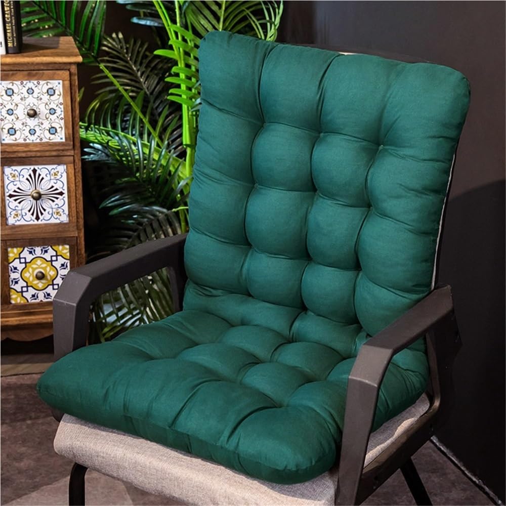 Goipngpk Green Set Of 2 Solid Color Bench Cushions, High Back Soft Pads, Backrest Seats For Dormitory, Office And Living Room(,85Cm/33.5In)