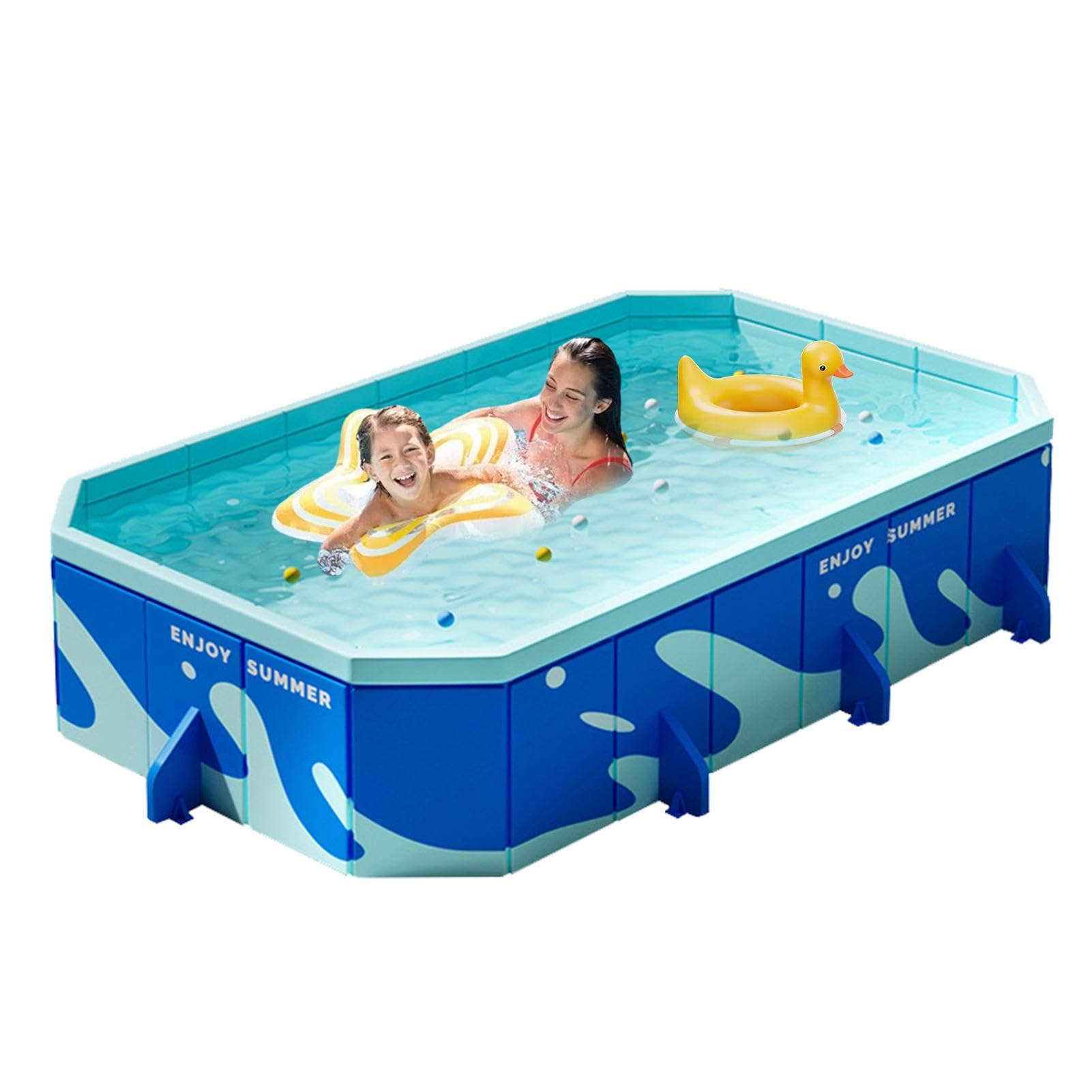 Kinder Plantschbecken Faltbar - PVC Ohne Luftbefüllung, Rutschfest