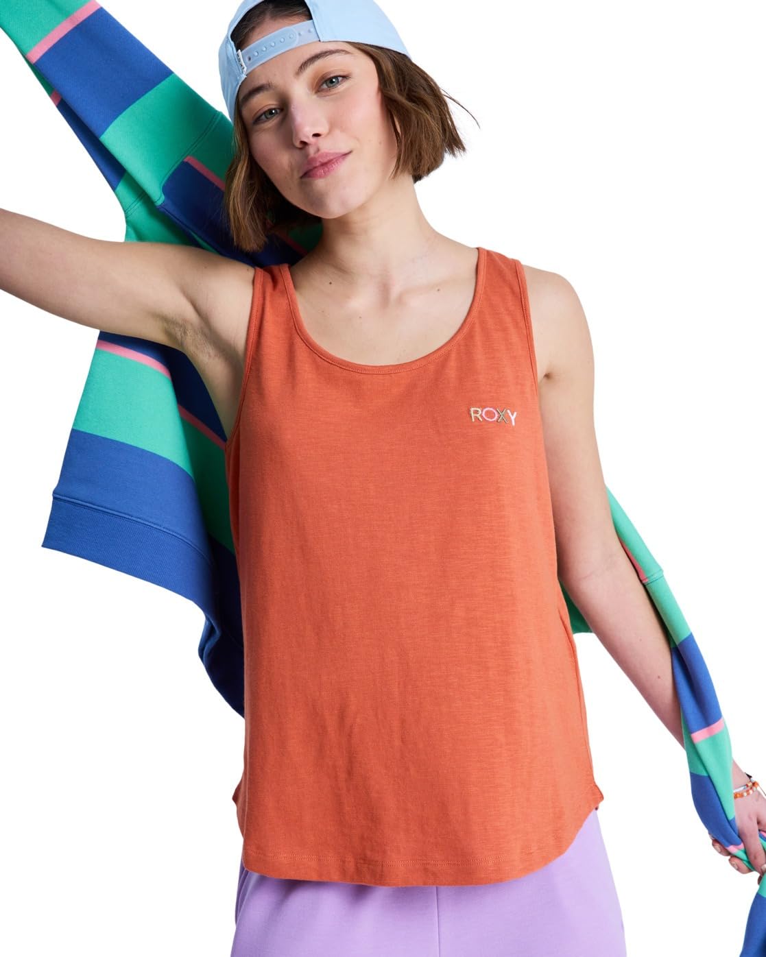 Roxy Short-Sleeved T-Shirt SATURDAZE Tank Womens Pink