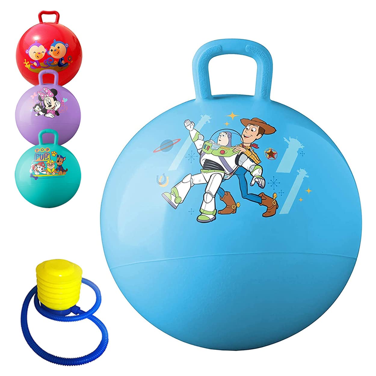 STESHWK Non-Slip Inflatable Sit and Bouncing Jumping Hopping Ball with Grip Handle & Pump for Kids, 45CM (Multi-Color, 2 to 5 Years) - Standard Size (B09DV6WBWQ) Amazon Price History, Amazon Price Tracker