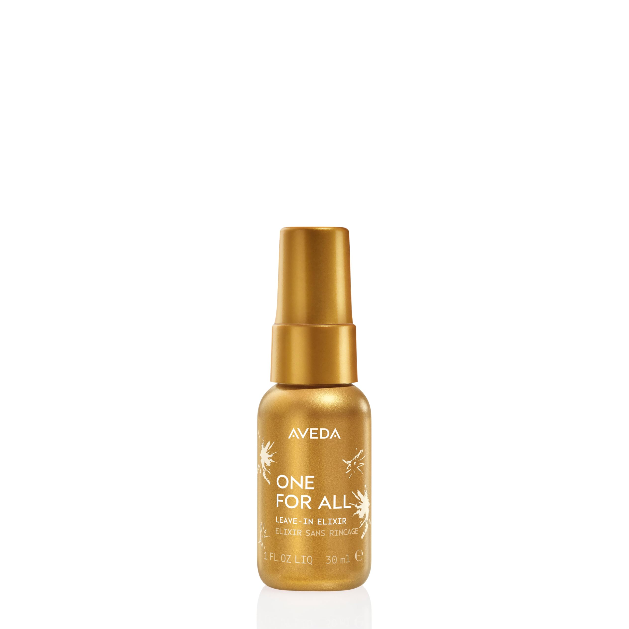 Aveda One For All Leave-In Elixir | 25 Benefits Including Hair Hydration, Heat Protection, Frizz Control | For All Hair Types and Textures | With Moringa Seed and Jojoba Oils, 30ml