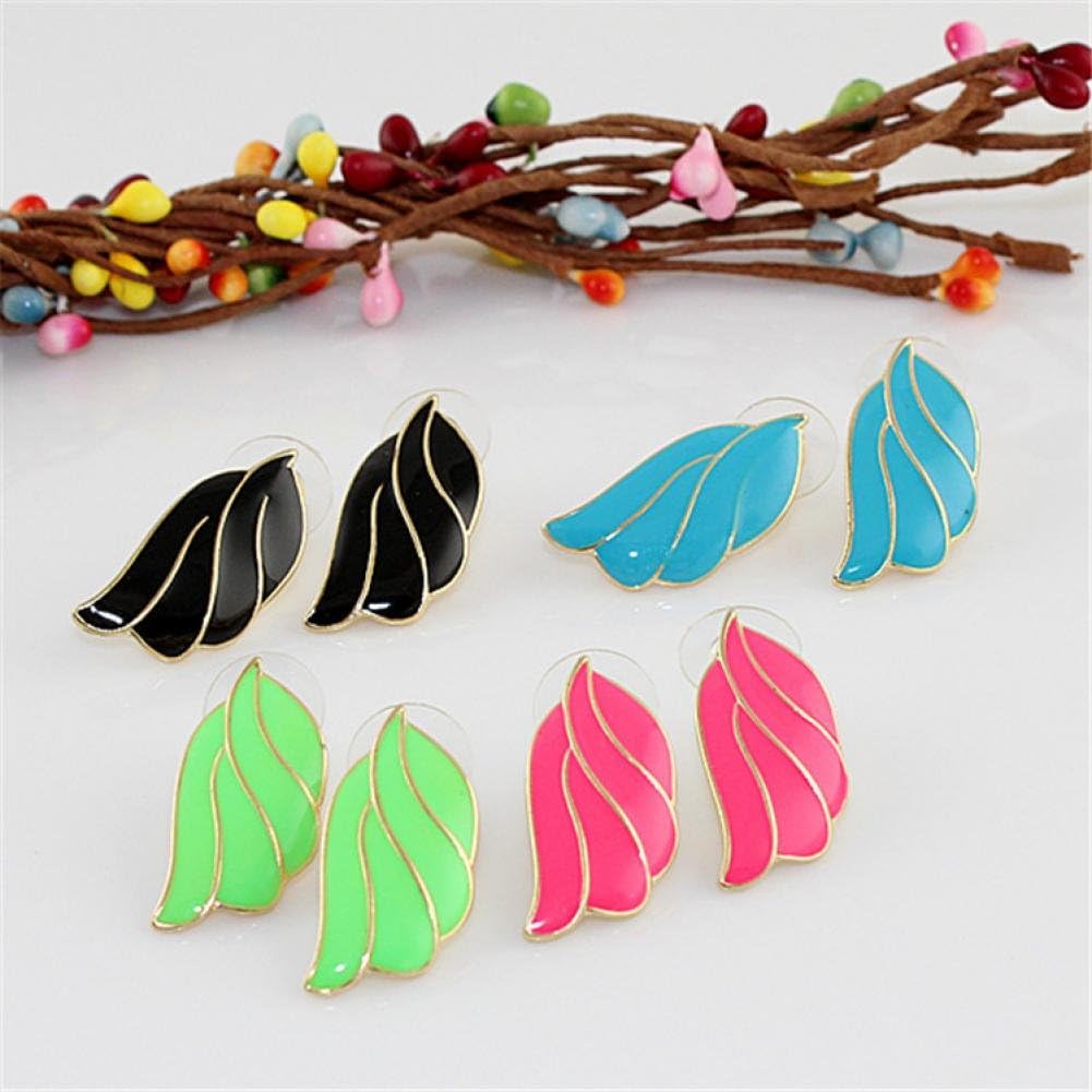 Darling Gifts Support the mi batch and genuine foreign trade candy colored alloy earrings earrings accessories manufacturers' wings