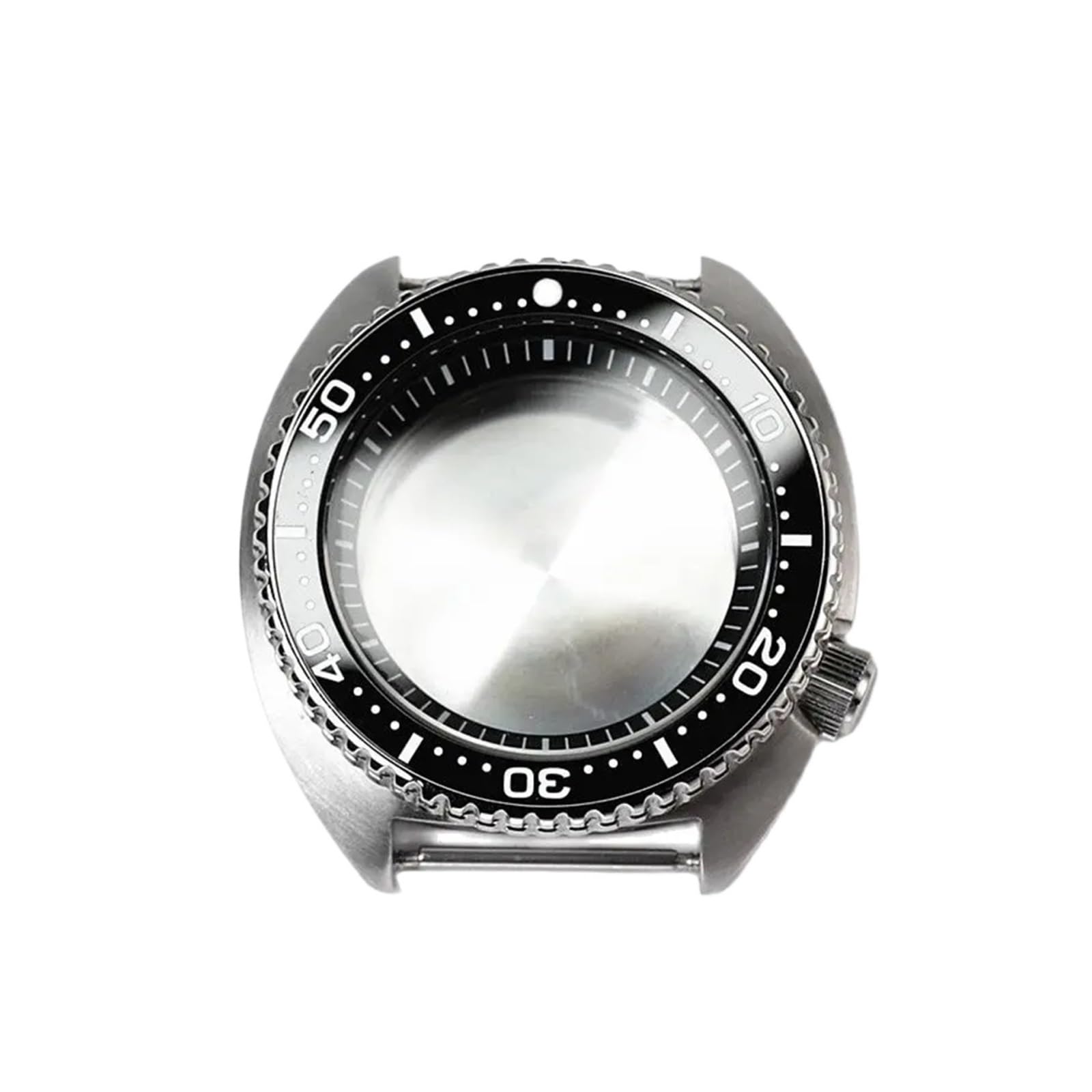 Uhrengehäuse, 45 mm, Keramikeinsatz, Stahl, 28,5 mm Zifferblatt, Schildkröte, Saphirglas, wasserdicht, kompatibel mit Nh35 Nh36 Uhrwerk
