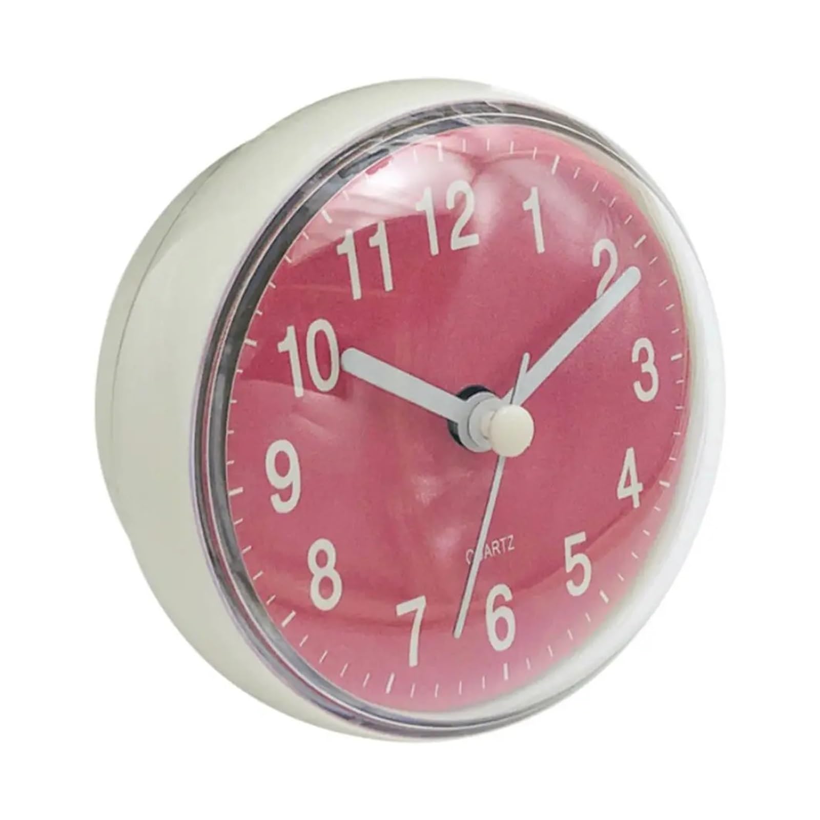 Mini horloge murale étanche 7 cm à ventouse pour carrelage et miroir