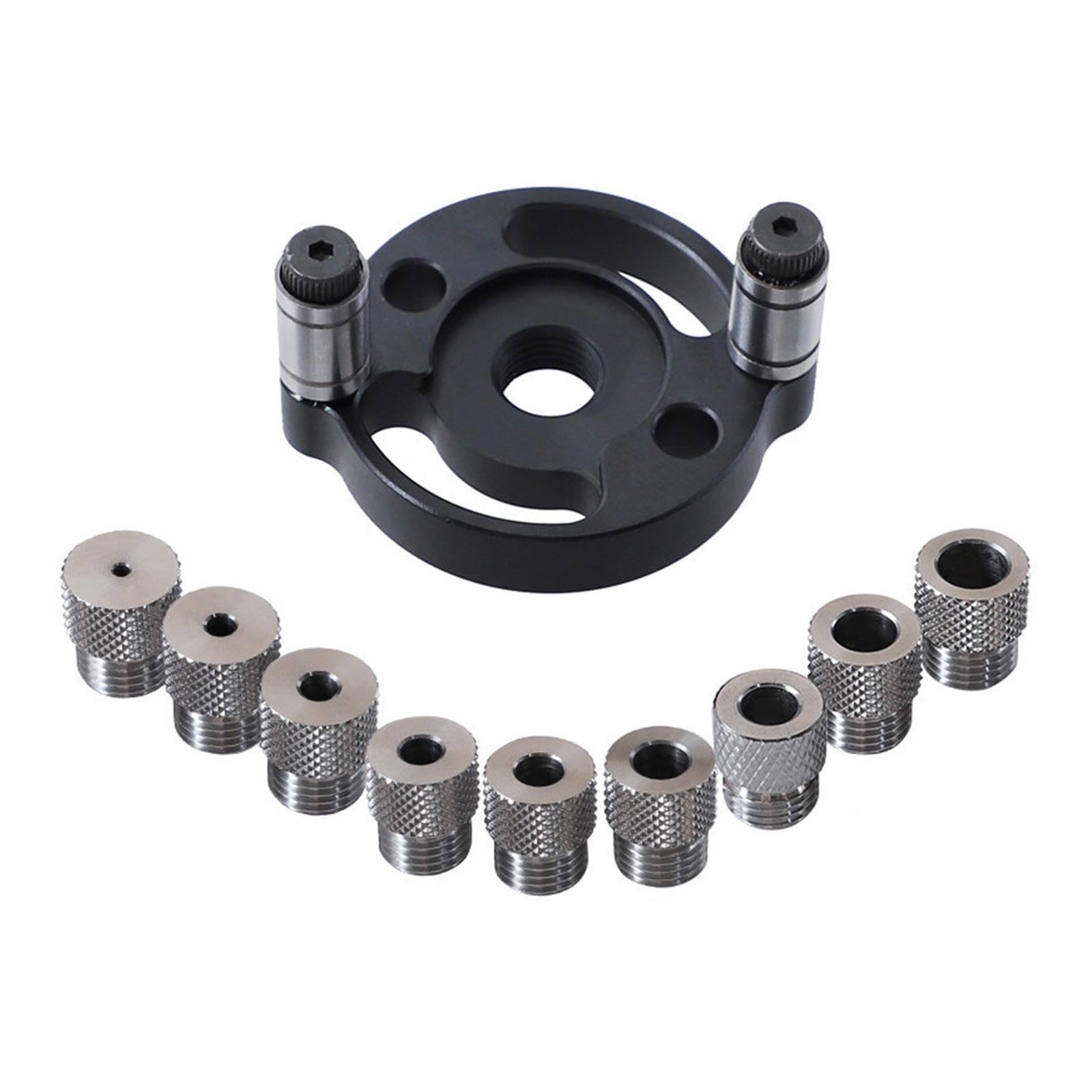 Poxzsfx Precision Vertical Self Dowel Drill Bit Kit Adjustable Hole Puncher Woodworking Jigs Quickly Center Position Vertical Self Centering Dowel Jigs Kit