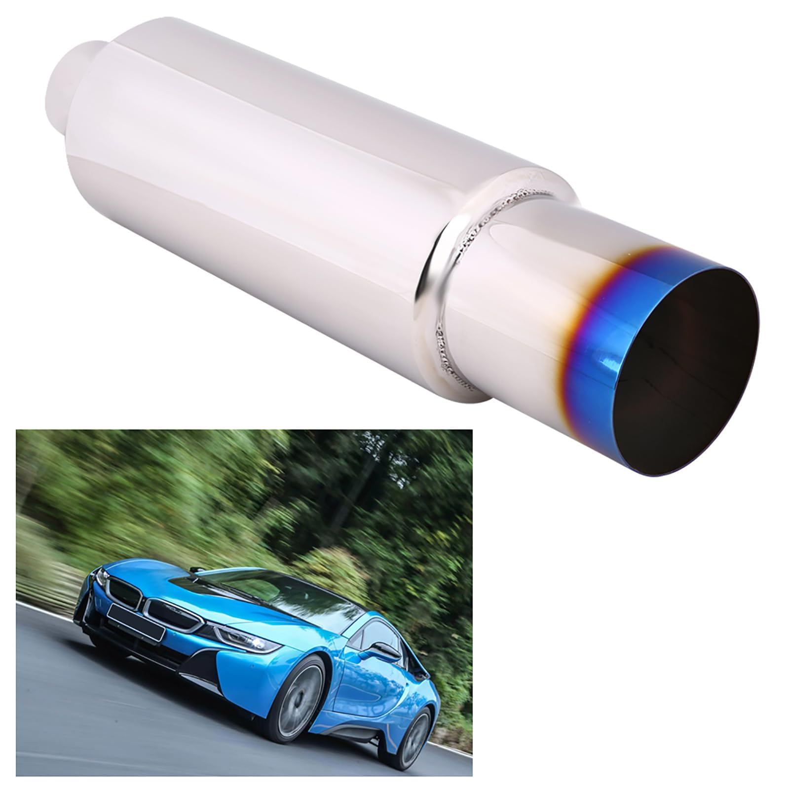 Colas Tubo Escape Coche, Punta de Extremo Silenciador Tubo Escape para Motores de para Arriba