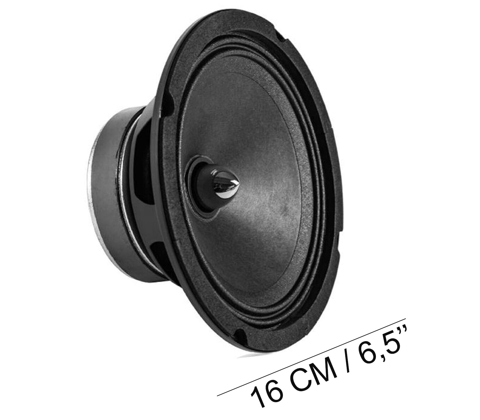 YASTA Coppia Cassa Auto Diffusore Audio 580W Altoparlante Stereo 16,5cm 2 Vie 6,5''