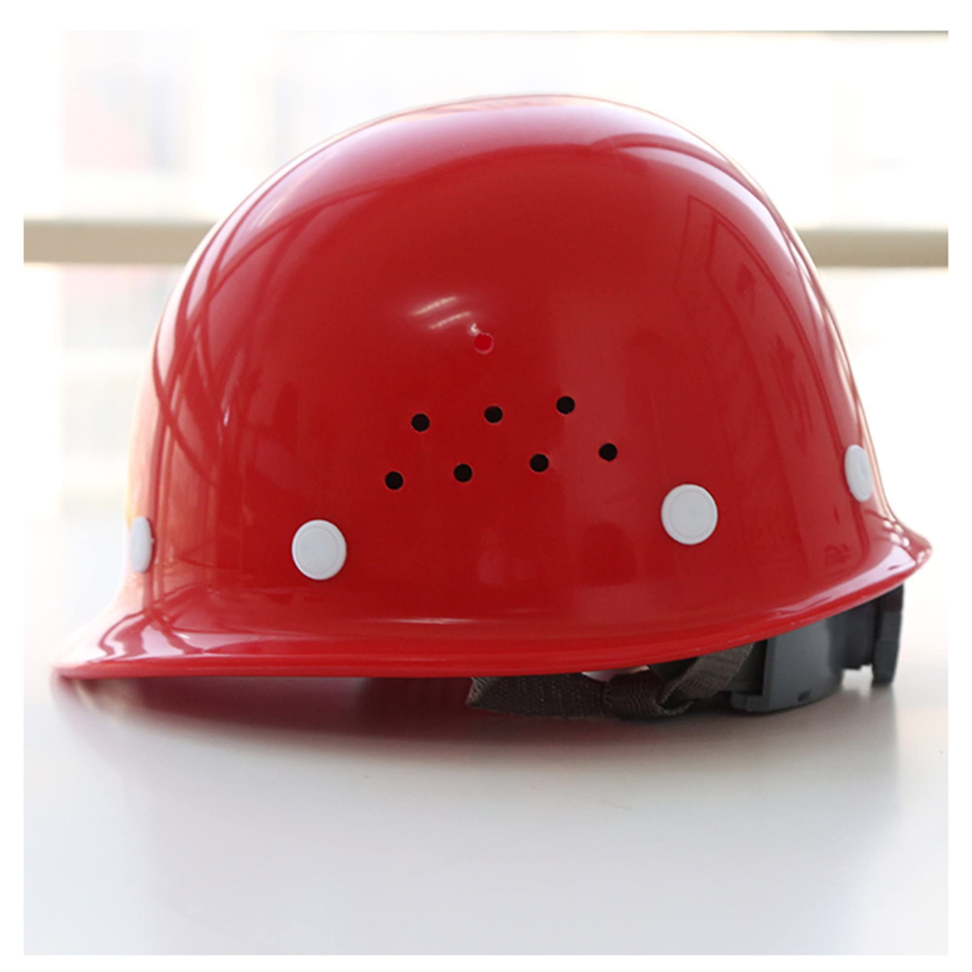 Casque de Sécurité Casque Frp Matériel 8 Points Casquette Doublée Casque de Sécurité Rigide Structure Casque, Ventilation Et Rotation Casquette Réglable, Protection Industri