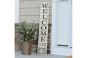 My Word! Welcome-ish Front Door Sign for an Inviting Entrance