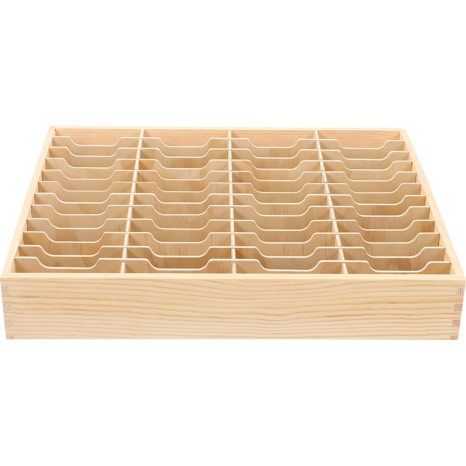 Soporte y para de Madera de Teléfono Móvil Escritorio o Khaki Compartimentos Múltiples para Almacenamiento Organización en Aula Habitación