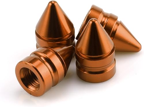 Miniatura 7 de SINGARO Tapones para válvulas de neumáticos de automóvil, 4 piezas de accesorios universales de aleación de aluminio, cubiertas de neumáticos