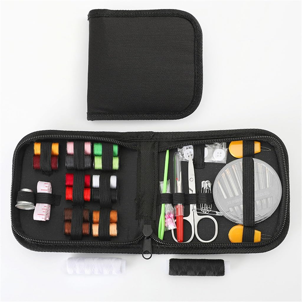 JFDBGU Caja de Costura portátil for el hogar, Kit de Costura de 72 Piezas, Kit de Costura a Mano, Herramienta de Almacenamiento de Costura
