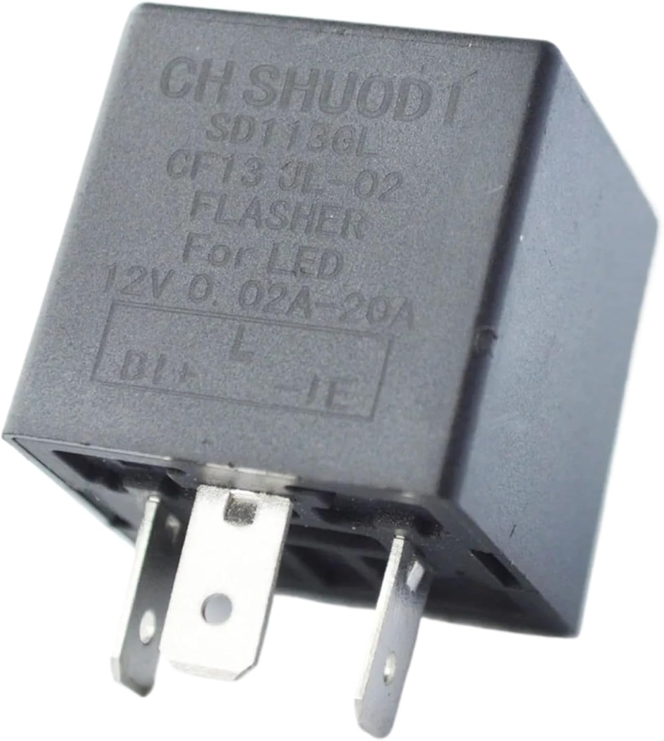 12V 3-Pin CF13 JL-02 0.02A 20A Car Flasher Relay for LED Fix Turn Signal Hyper Flash(3 PCS Relay)