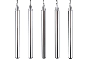 SpeTool 1/32 End Mill for Aluminum, Upcut Router Bit 5-Pack