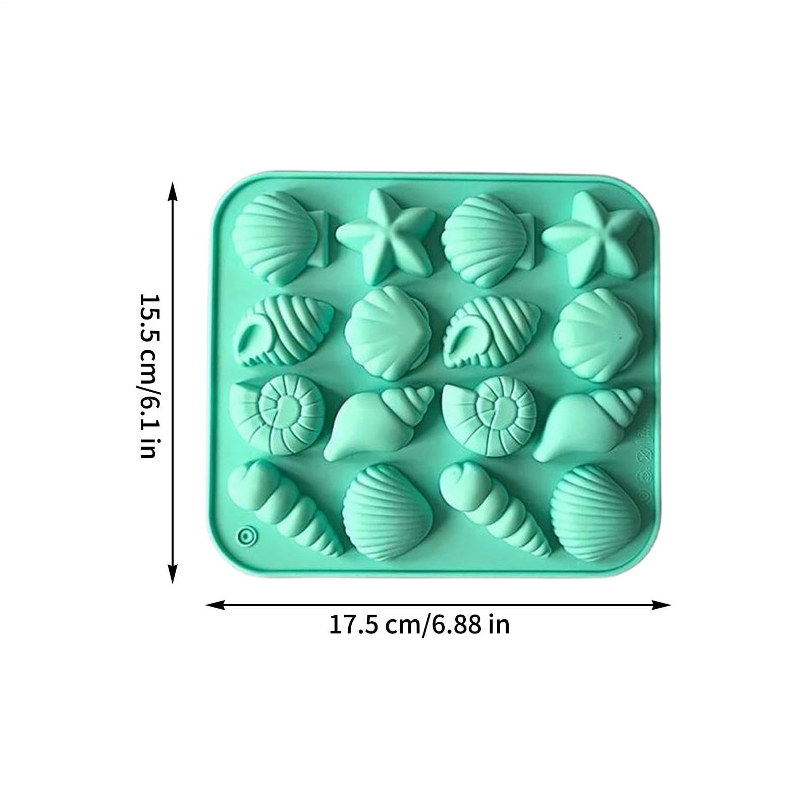 Molde de chocolate con 16 cavidades, reutilizable, fácil de liberar