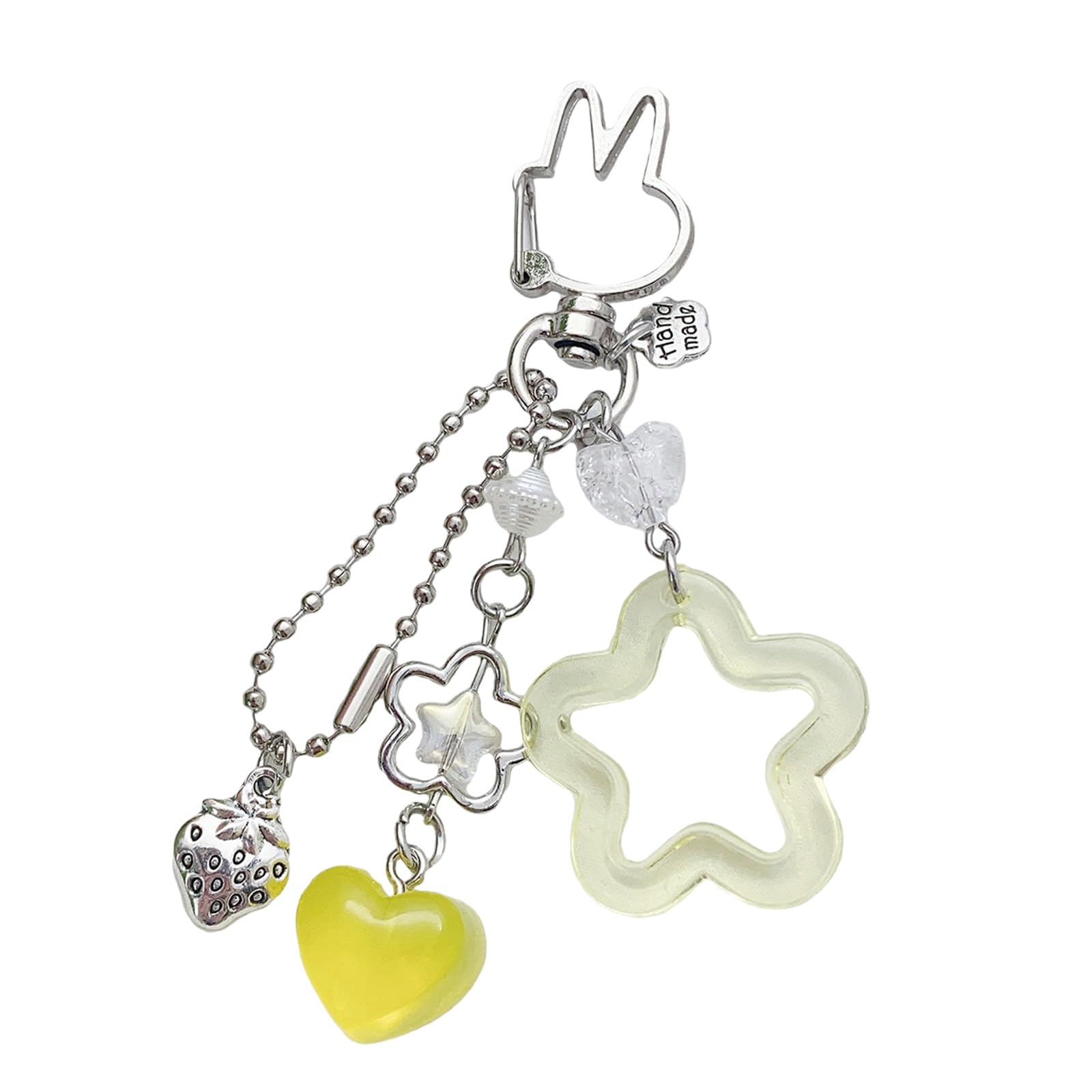 Jazuaiao Unique Star Pendant Chain Lightweight and Compact Trendy Keychain Jewelry Practical Use Practical Bag Charm Organizers