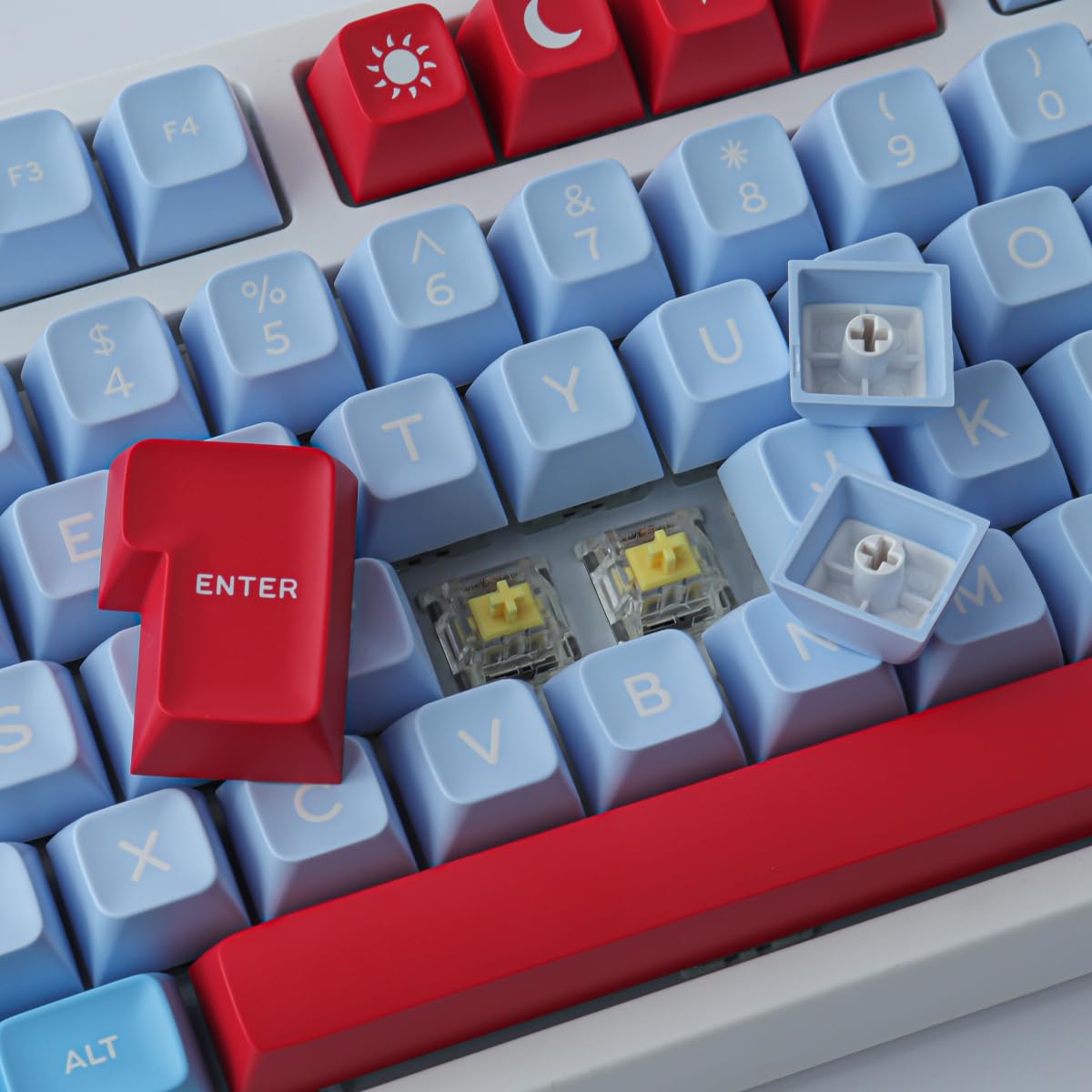 173 klawisze Doubleshot Keycaps SA Profile Green Monster zestaw nasadek klawiszy pasuje do 60% 65% 75% 95% klawiatury mechanicznej Cherry M przełączniki