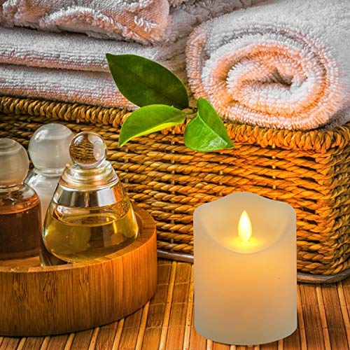image for Enido Flickering Flameless Candles Waterproof Outdoor Candles Battery 