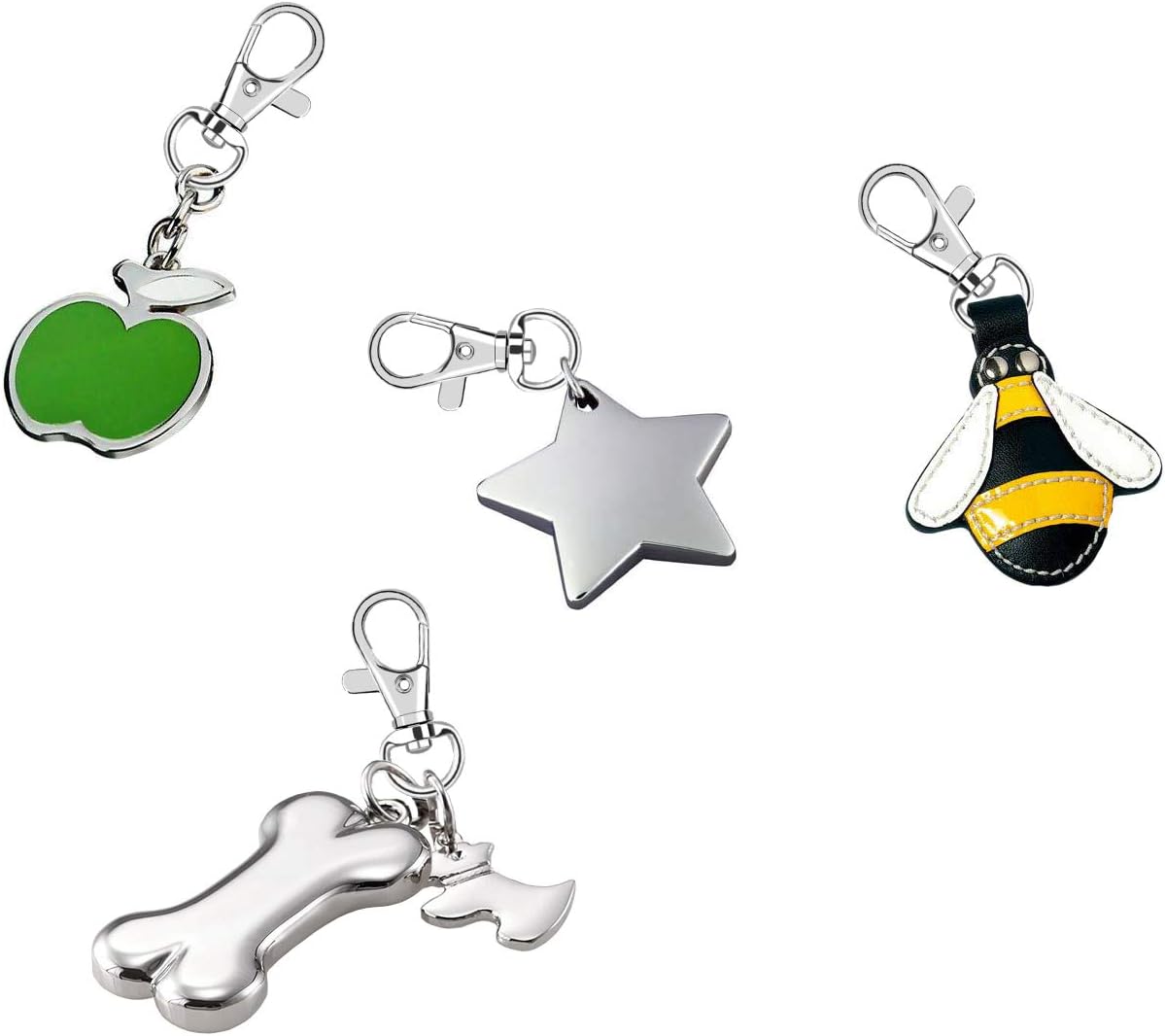 AUGSUN Metal Swivel Clasps Lanyard Snap Hook - 120pcs Lobster Claw Clasp for Keychain Crafts (Silver) - Image 6